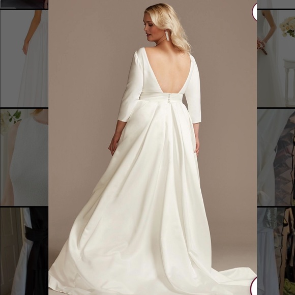 Plus size wedding dress size 20 not worn not altered. - Picture 2 of 2